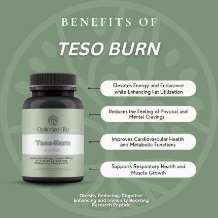 Teso Burn Peptide | Obesity Reducting, Cognitive Enhancing and Immunity Boosting Research Peptide